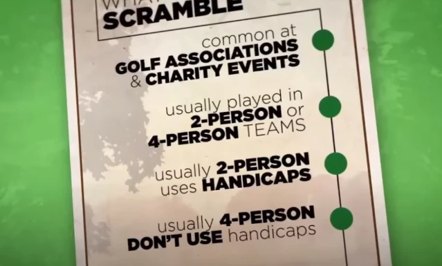 What is a Golf Scramble?