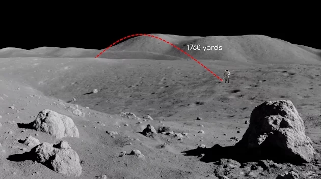 What Was the Distance Traveled by The Golf Balls on the Moon?